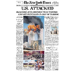 NY Times Front Page 9/12/2001