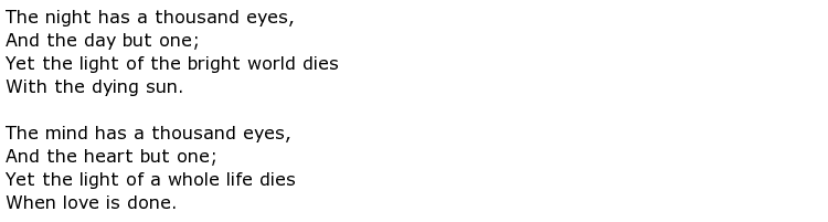 🏆 The night has a thousand eyes poem. The Night Has A Thousand Eyes ...