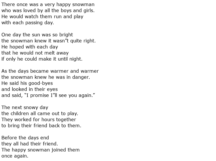 Short Narrative Poem Examples