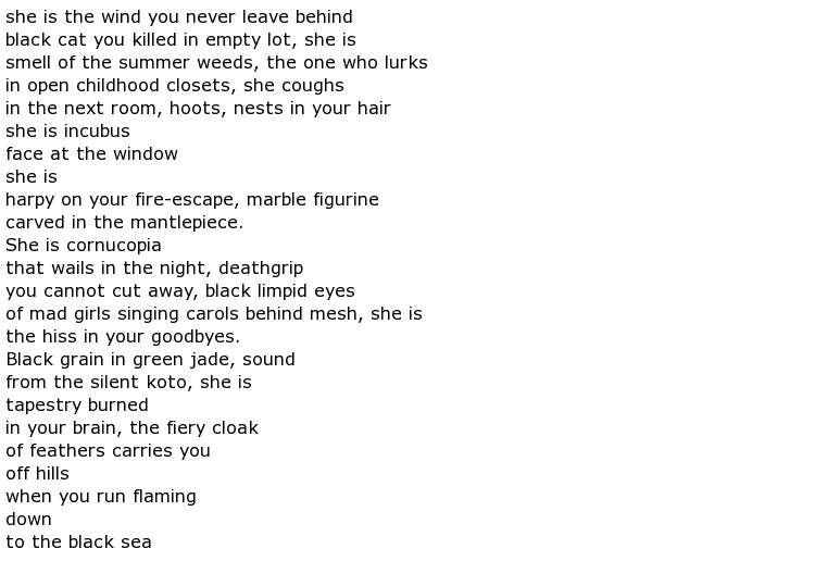 Mourning (Italian Poem)